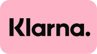 Klarna-Logo mit fettem schwarzem Text und subtilen natürlichen Elementen, die nahtlos in den Schriftzug integriert sind.