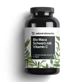 Bio-Maca und Vitamin C von Natural Elements, vegan