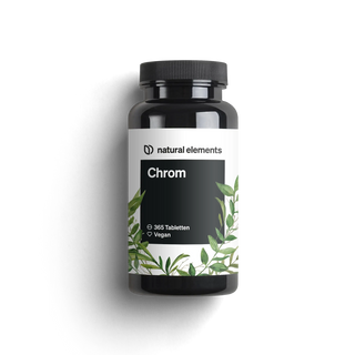 Chrom Tabletten von natural elements, Stoffwechsel, Blutzuckerspiegel