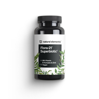 Flora-21® Superbiotic von NATURAL ELEMENTS, Vitamin B-Komplex und Zink, Vegan