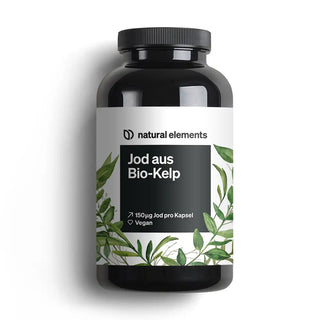 Jod aus Bio-Kelp, die vegane Jodkapseln mit 150 µg Jod pro Kapsel