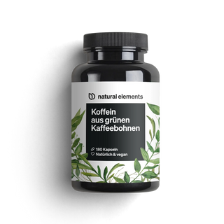 Koffein aus grünen Kaffeebohnen, 180 Kapseln, Natürlich & vegan
