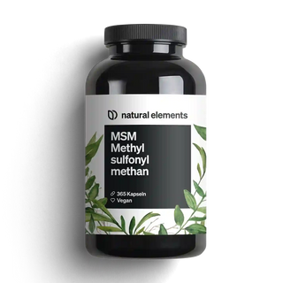 MSM Kapseln von natural elements, 365 Kapseln, vegan