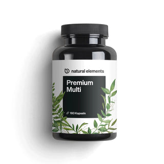 Premium Multi 180 Kapseln von Natural Elements, Nährstoff-Allrounder, Stärkung des Immunsystems und Stärkung der Abwehrkräfte