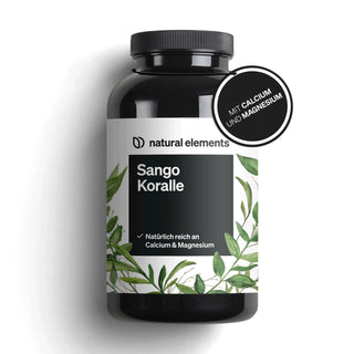 Sango Meereskoralle Kapseln von NATURAL ELEMENTS, reich an Kalzium und Magnesium